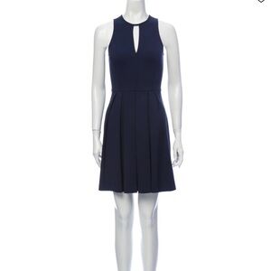 Rebecca Taylor Navy Blue Crew Neck Mini Dress Size 10